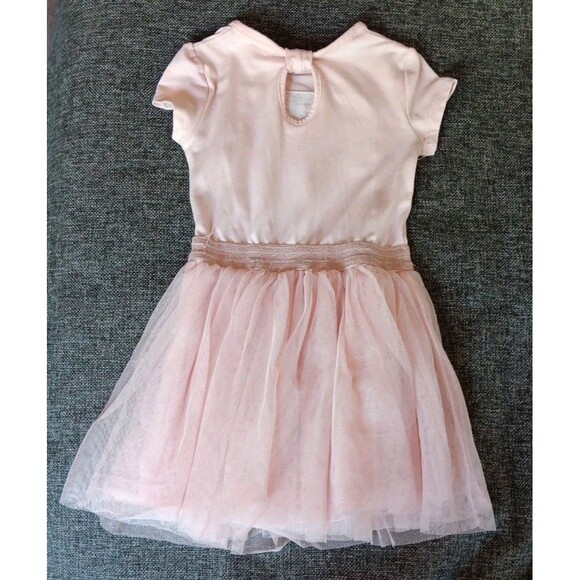 Dress 2T Girls Btween Peachy Pink Sequence Love Unicorn Ballerina - Picture 6 of 8